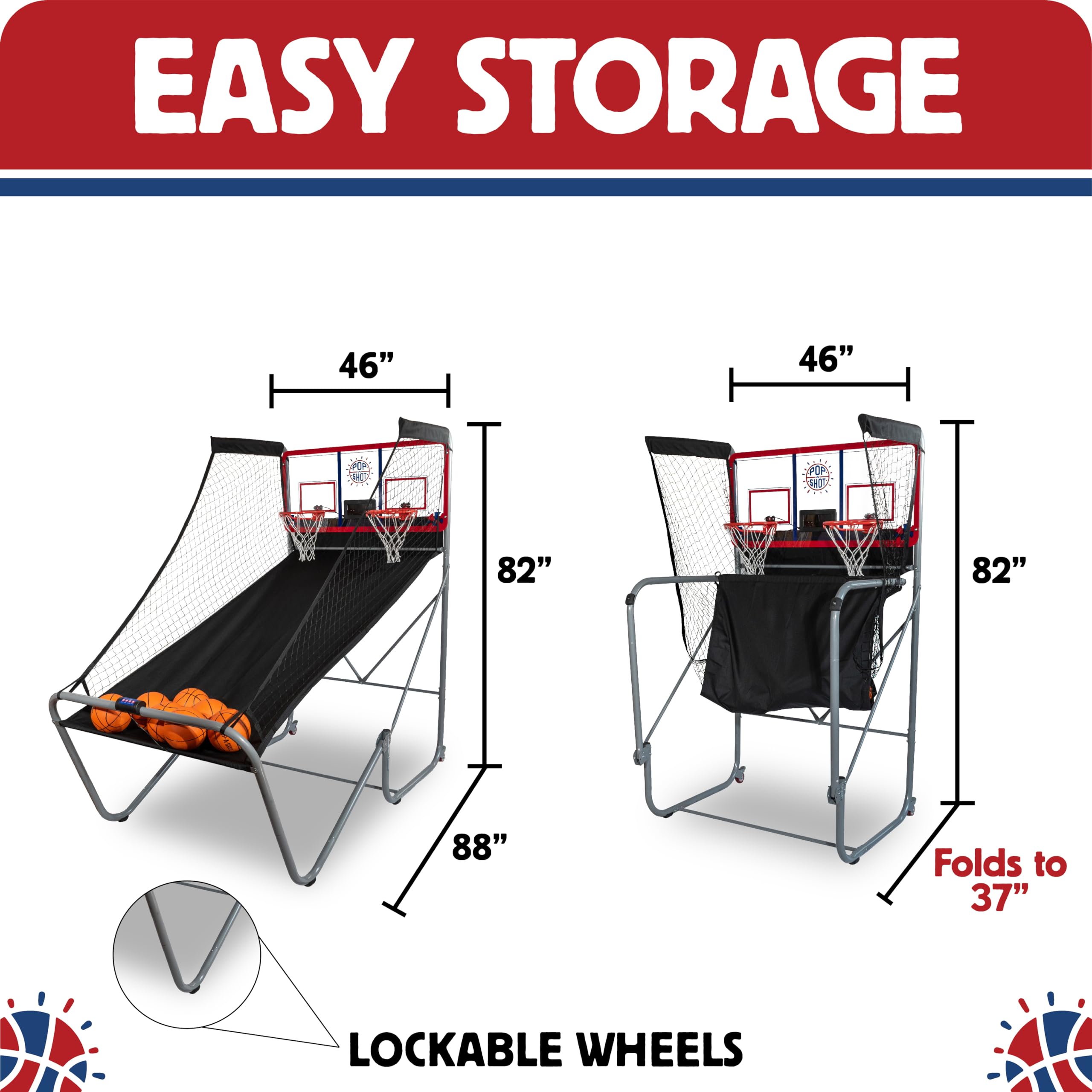 Pop Shot Official Outdoor Basketball