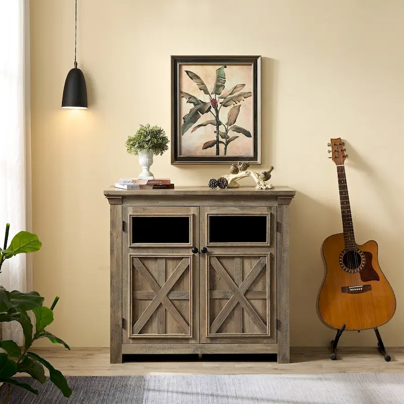 Spacious 2-Door Buffet Sideboard Cabinet