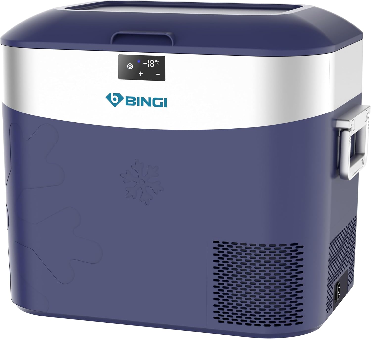 BINGI Nevera Portátil Eléctrica 22L,Nevera y Congelador Compresor Portátil,Refrigerador de Coche 12V/24V,mini frigorífico CA 220v Para Hogar,Conducción,Camping,Viajes,Barco,-18ºC a +15ºC