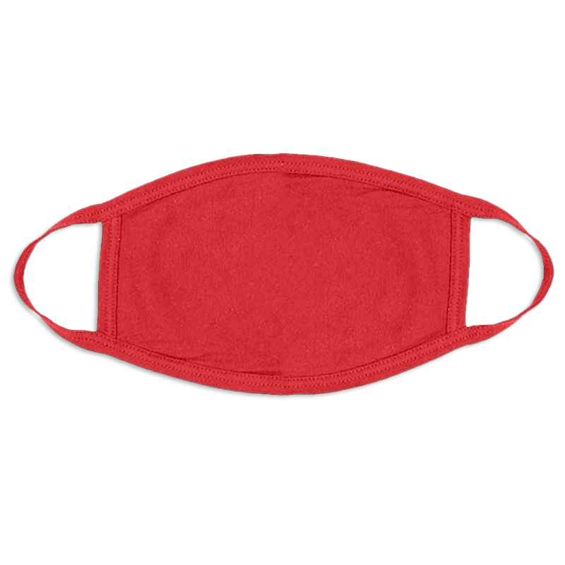 Red Face Masks Cotton |  12 PACK | Adult Size Double Ply Soft Cotton 134R