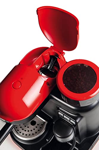 Ariete 1318 Macchina da Caffè con Macinacaffè   1 filtro   Montalatte   15 bar   1080 Watt   0,8 Litri   Linea Moderna   Rosso : Amazon.it: Casa e cucina