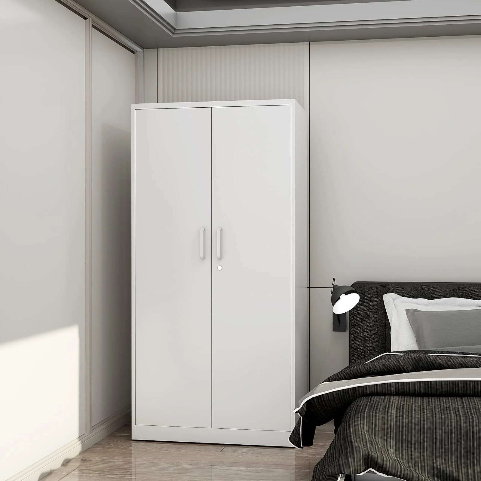 SISESOL Metal Storage Cabinets Locker with Locker Shelf, 72