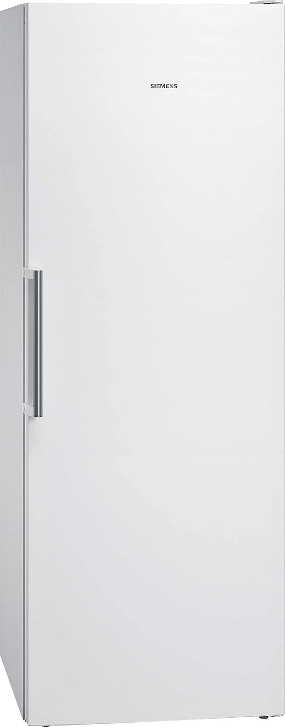Siemens GS54NAWCV iQ500 Gefrierschrank, 176 x 70 cm, 327 L, noFrost nie wieder abtauen, bigBox Platz für großes Gefriergut, varioZone flexible Glas-und Schubladen, Weiß