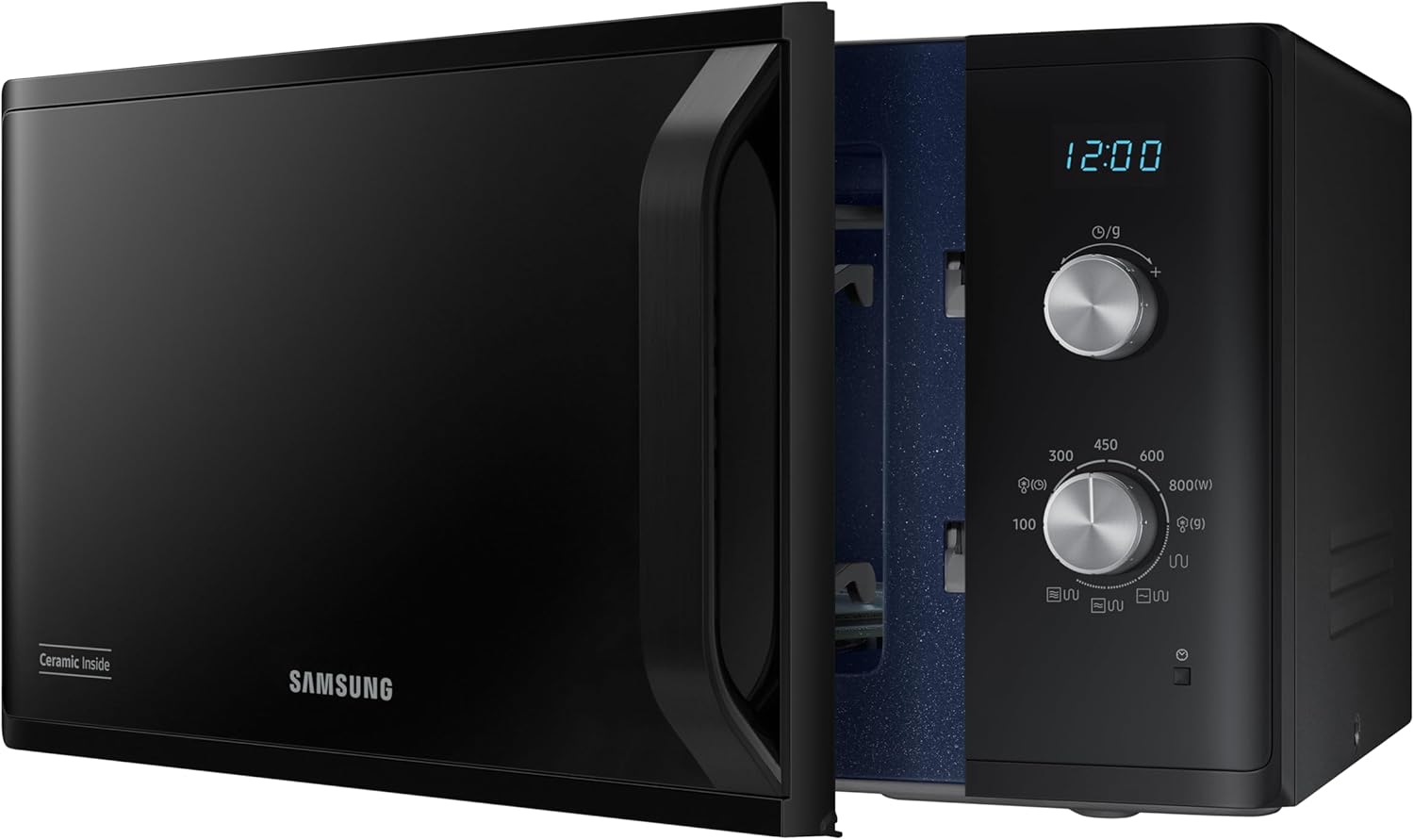 Samsung Microwave with Grill 23L 800W TDS System Black MG23K3614AK/E1