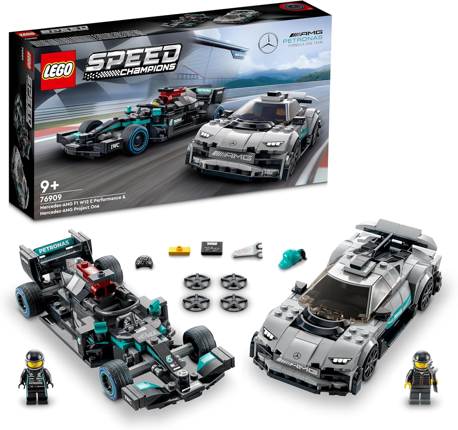 LEGO Speed ​​Champions - 76909 Mercedes-AMG F1 W12 E Performance och Mercedes-AMG Project One