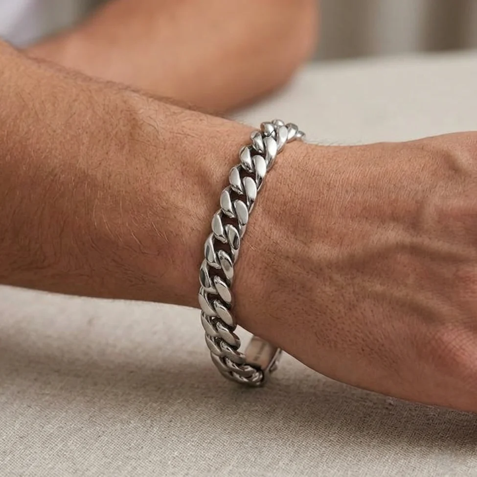 Big Daddy 8MM Cuban Link Stainless Steel Bracelet