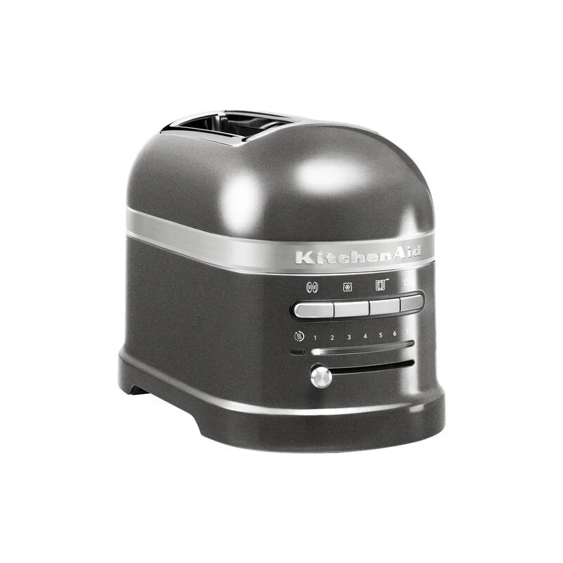 2025 Set de desayuno KitchenAid Artisan con hervidor 5KEK1522, tostadora de 2 ranuras 5KMT2204 y soporte para panecillos
