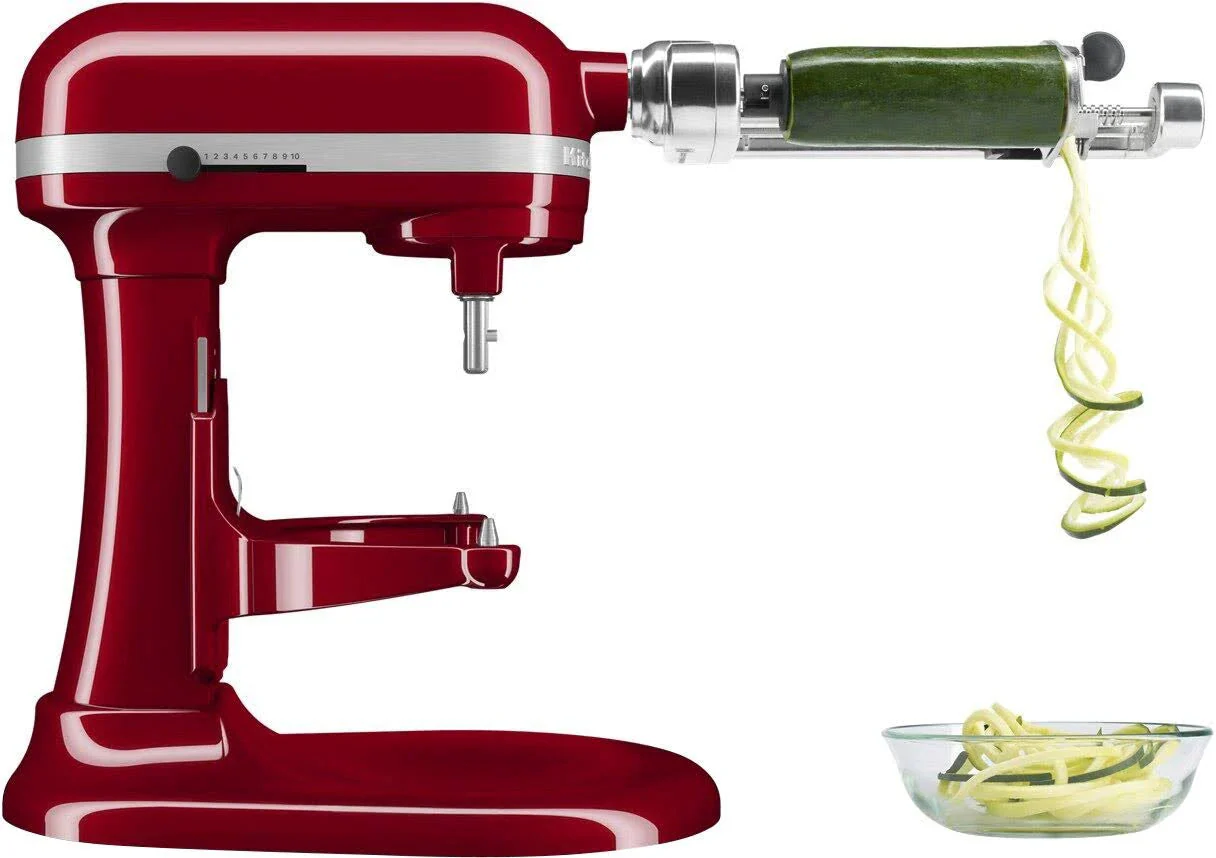 Batidora de pedestal KitchenAid de 5.5 cuartos con tazón elevable - Rojo Imperio