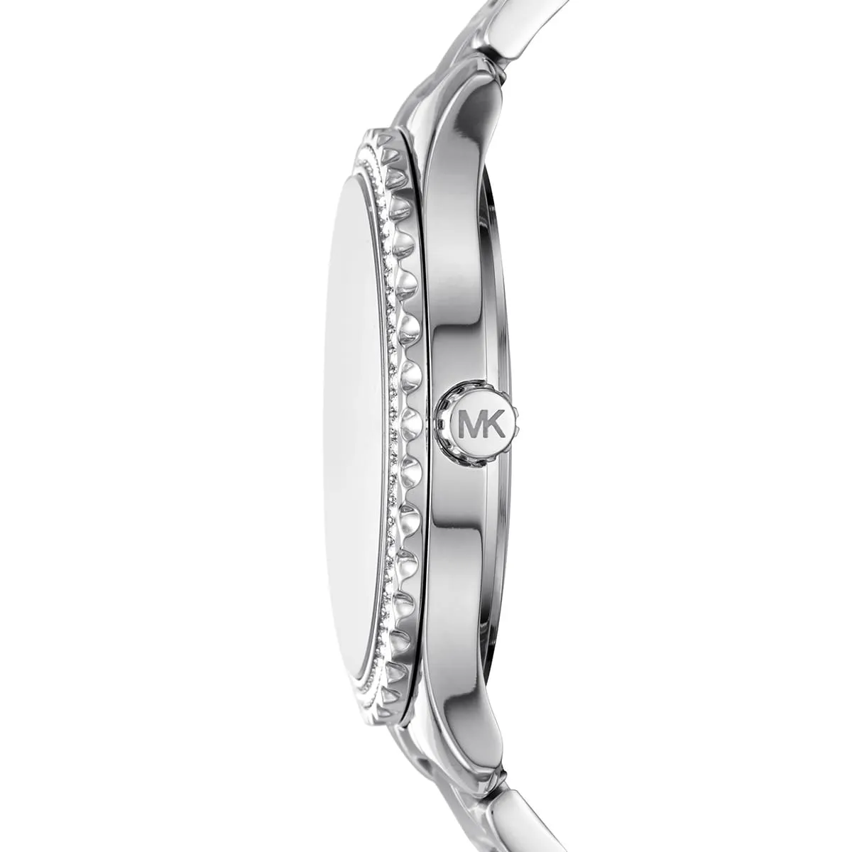 Michael Kors Layton Pav�� Silver-Tone Logo Women's Watch - MK7298