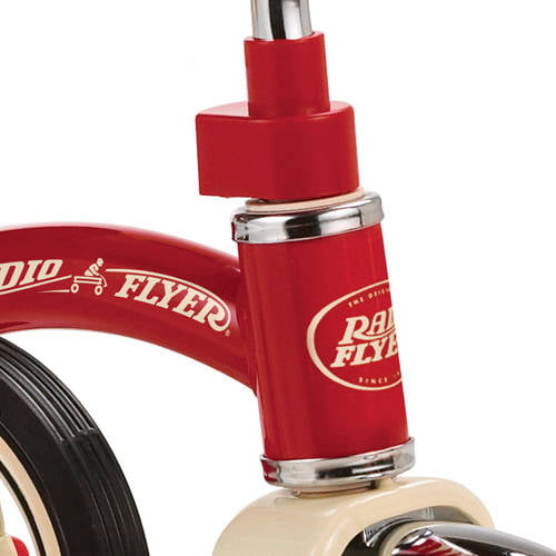 , Classic Red Dual Deck Tricycle, 12  Front Wheel, Red