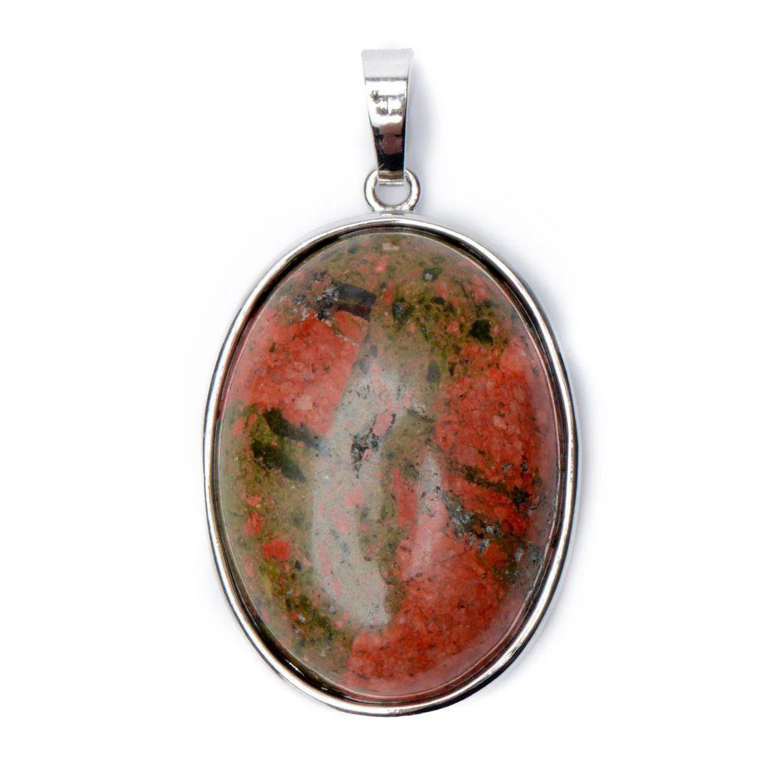 Hanger Unakiet - Ovaal Geslepen - Cabochon Edelsteen - Puurheid