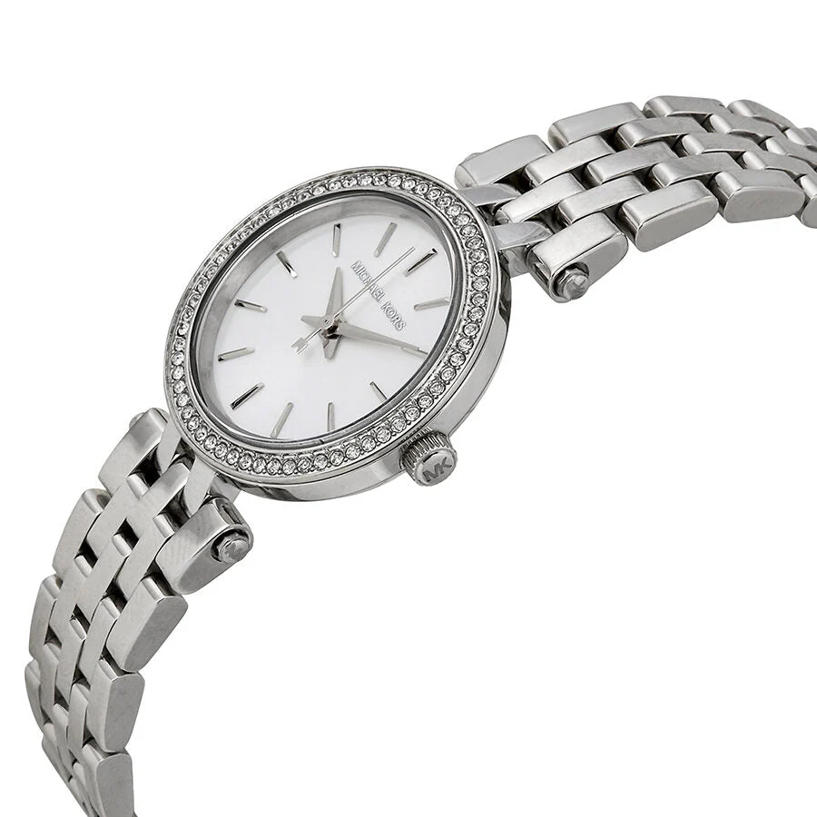 Michael Kors Petite Darci White Dial Silver Women's Watch - MK3294