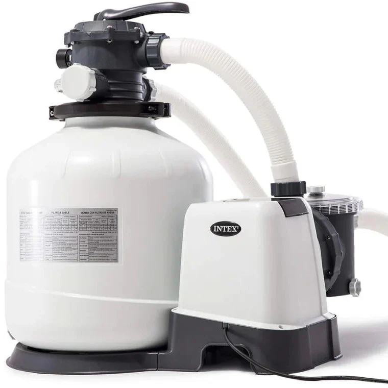 INTEX - Pompa filtro a sabbia Krystal Clear per piscine fuori terra 12000 litri/ora