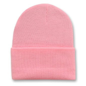 Long Beanie Hat Light Pink 5757