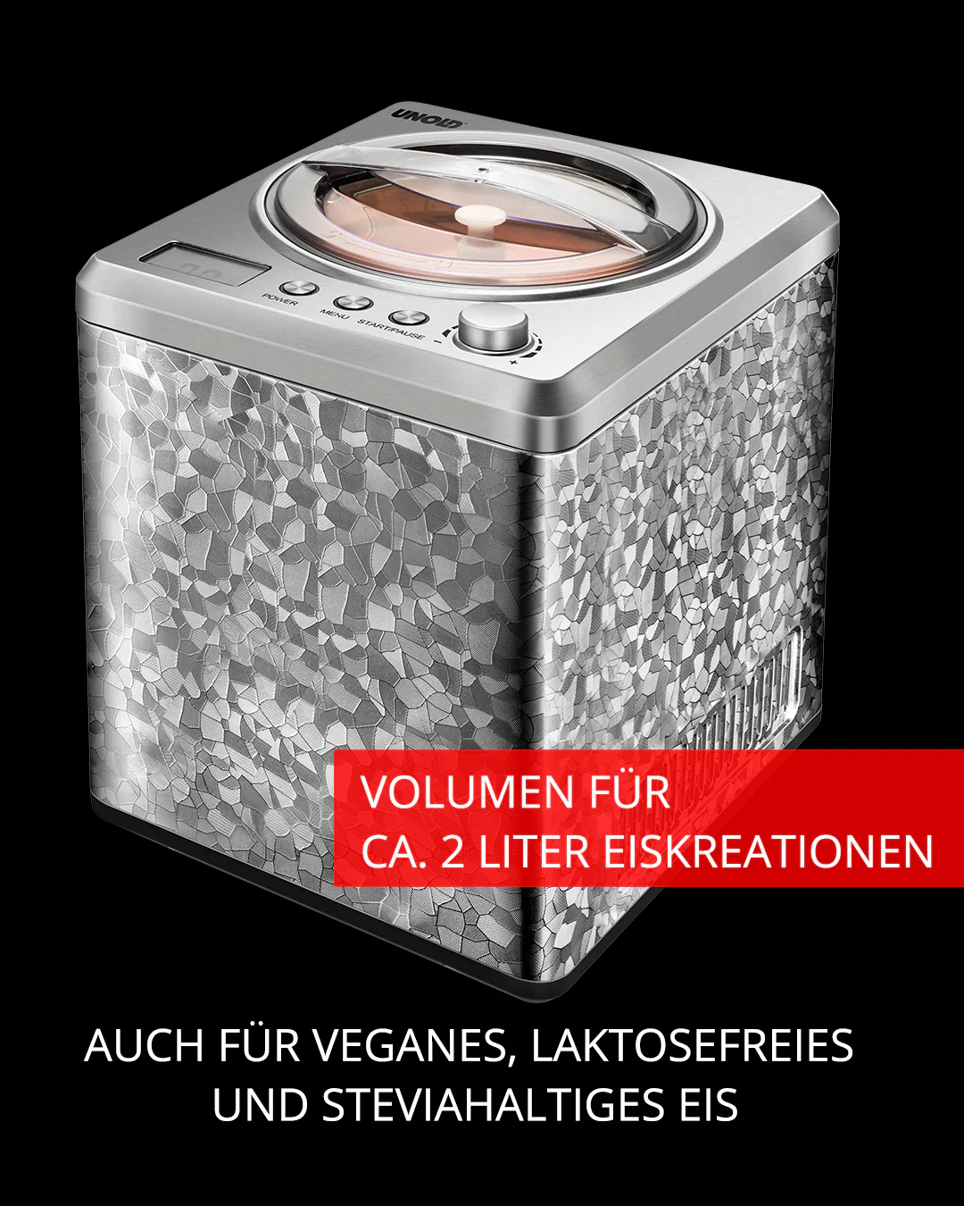 2025 Máquina de hielo profesional – Capacidad 2 L, rápida y cremosa