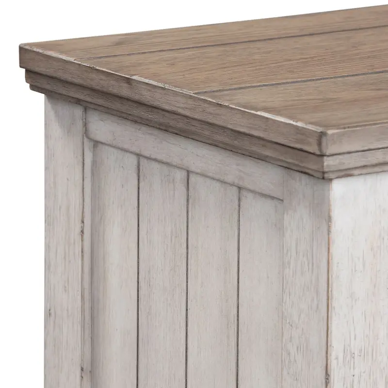 Heartland Antique White & Tobacco 9-Drawer Chest