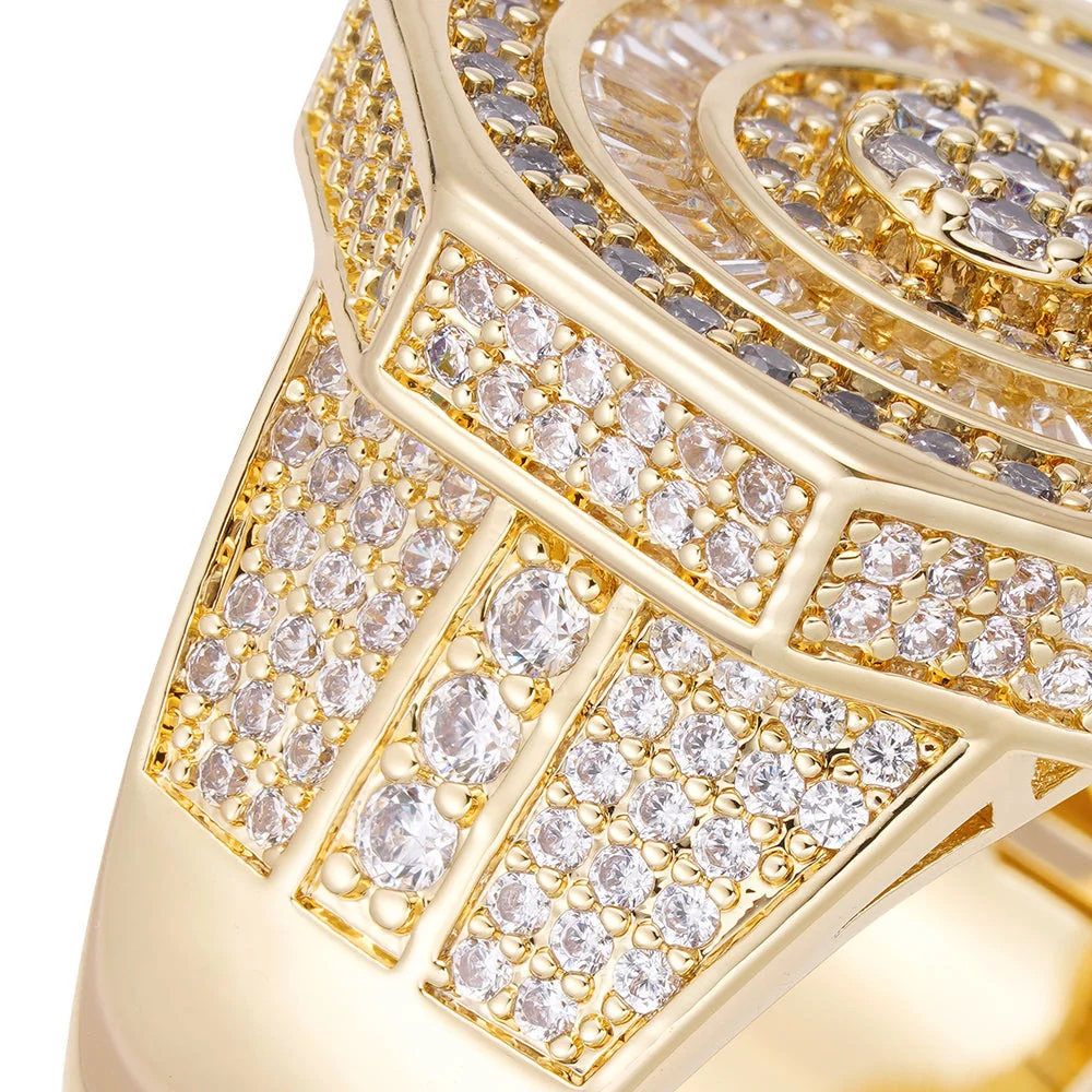 Big Daddy Zenith Baguette Iced Out Diamond Ring