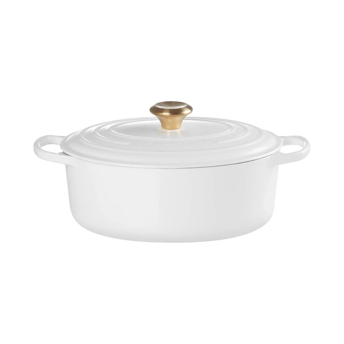 Le Creuset Pfanne Signature Bräter Oval  29 cm White