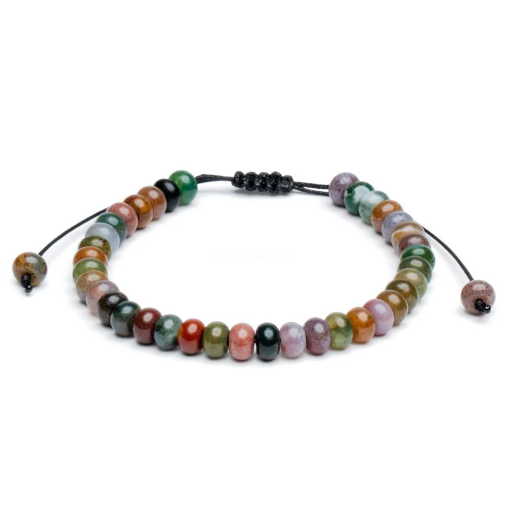 Balans Armband - India Agaat - Verstelbaar - Kalmte