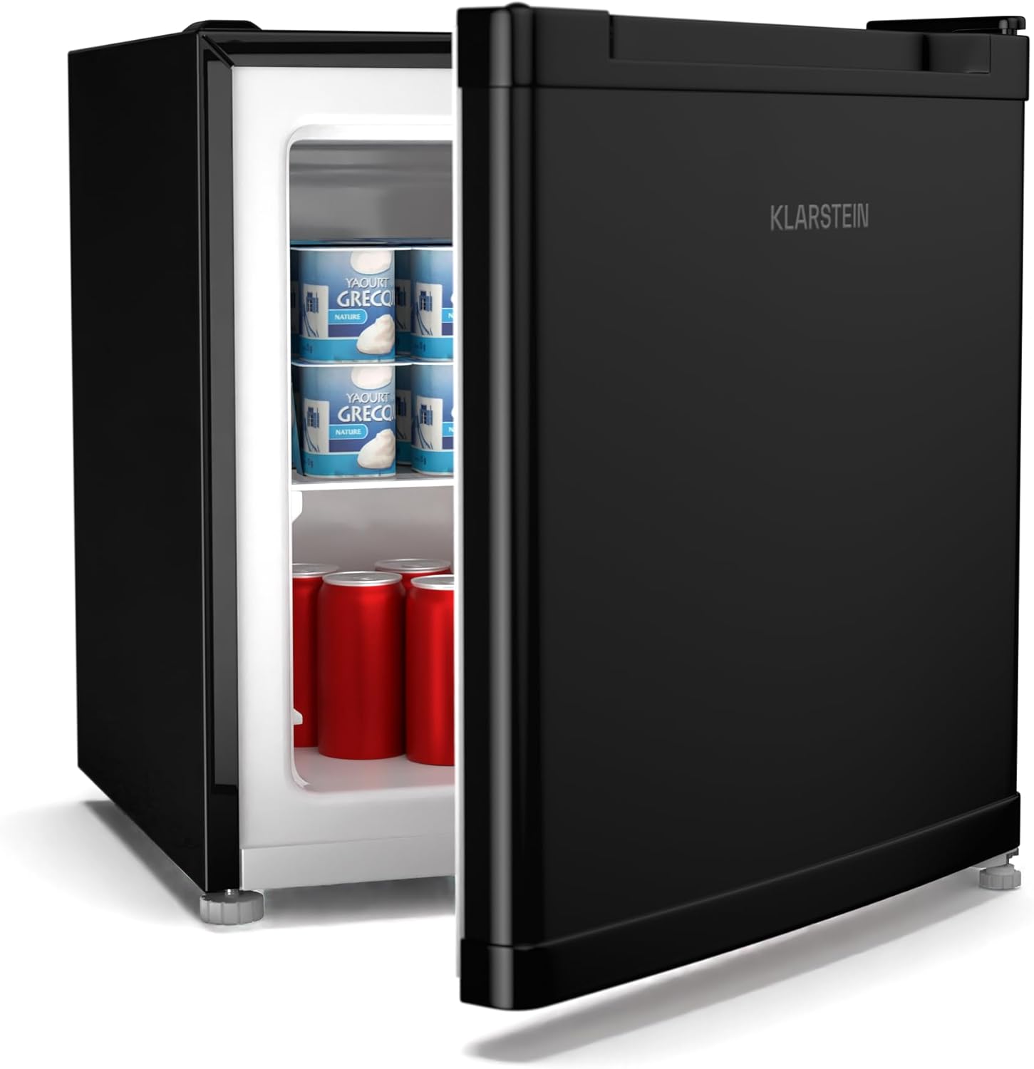 KLARSTEIN Irene Mini Nevera, 31L Nevera/Congelador Compacto Con Temperatura Ajustable -24°C A 10°C, Eficiente Energéticamente, Silencioso 38 Db Para Dormitorios & Espacios Pequeños