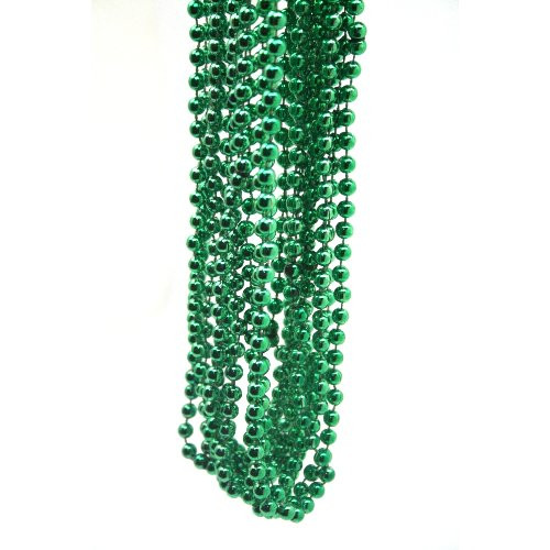 St. Patricks Beads Green 8mm 12 PACK Bulk 9901