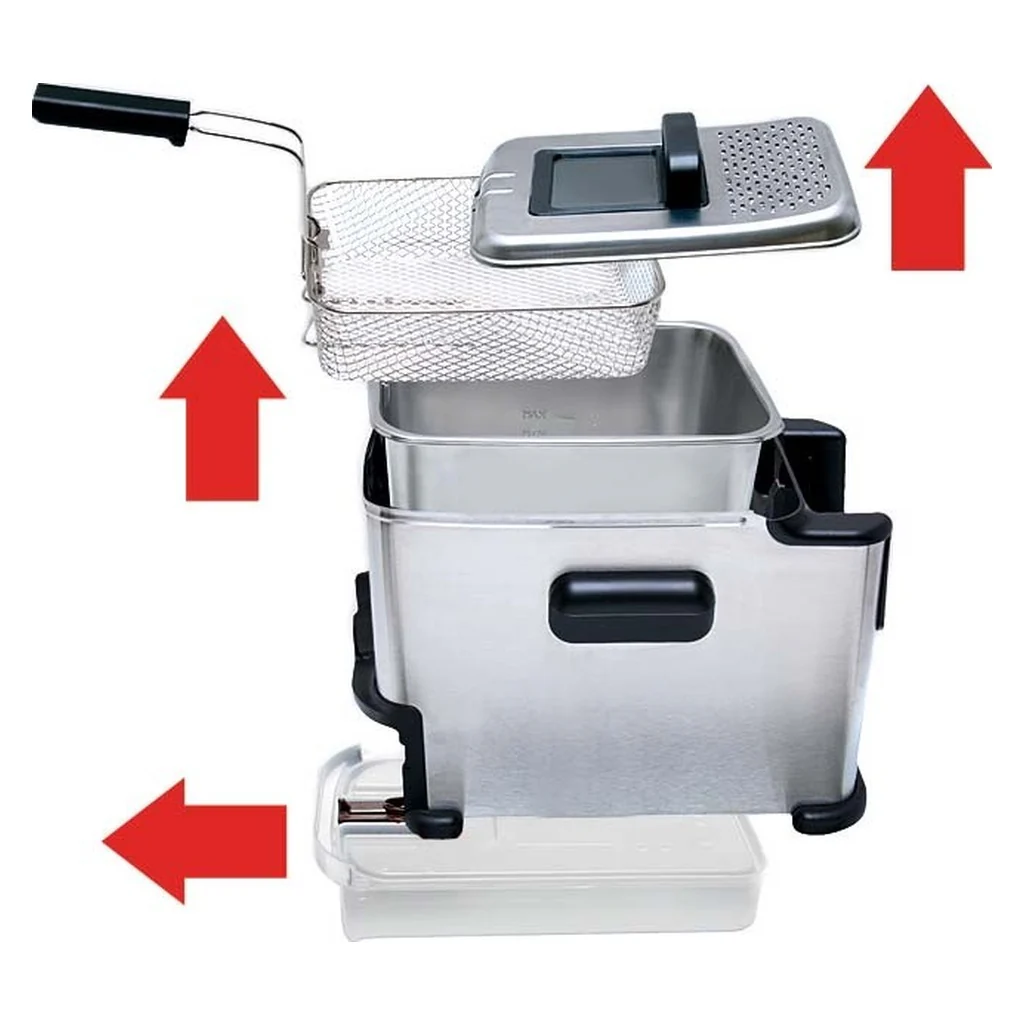 2025 Freidora Tefal Oleoclean Compact FR7016 en acero inoxidable