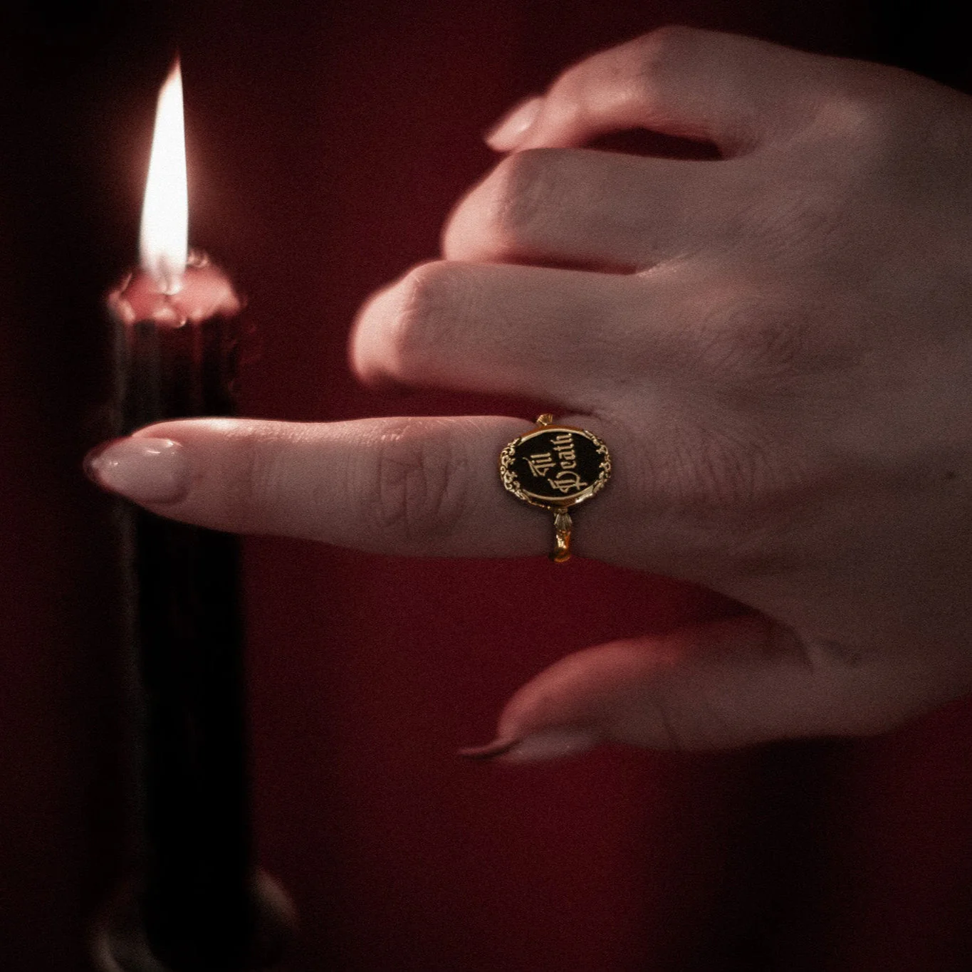 Gold Til Death Ring