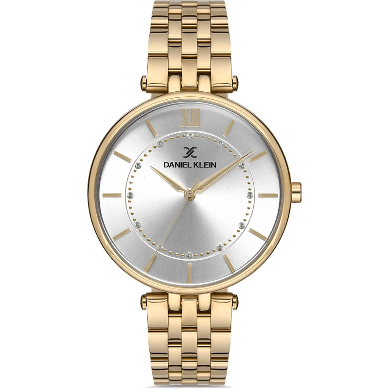 Daniel Klein Classic White Dial Gold Women's Watch - DK.1.12997-3