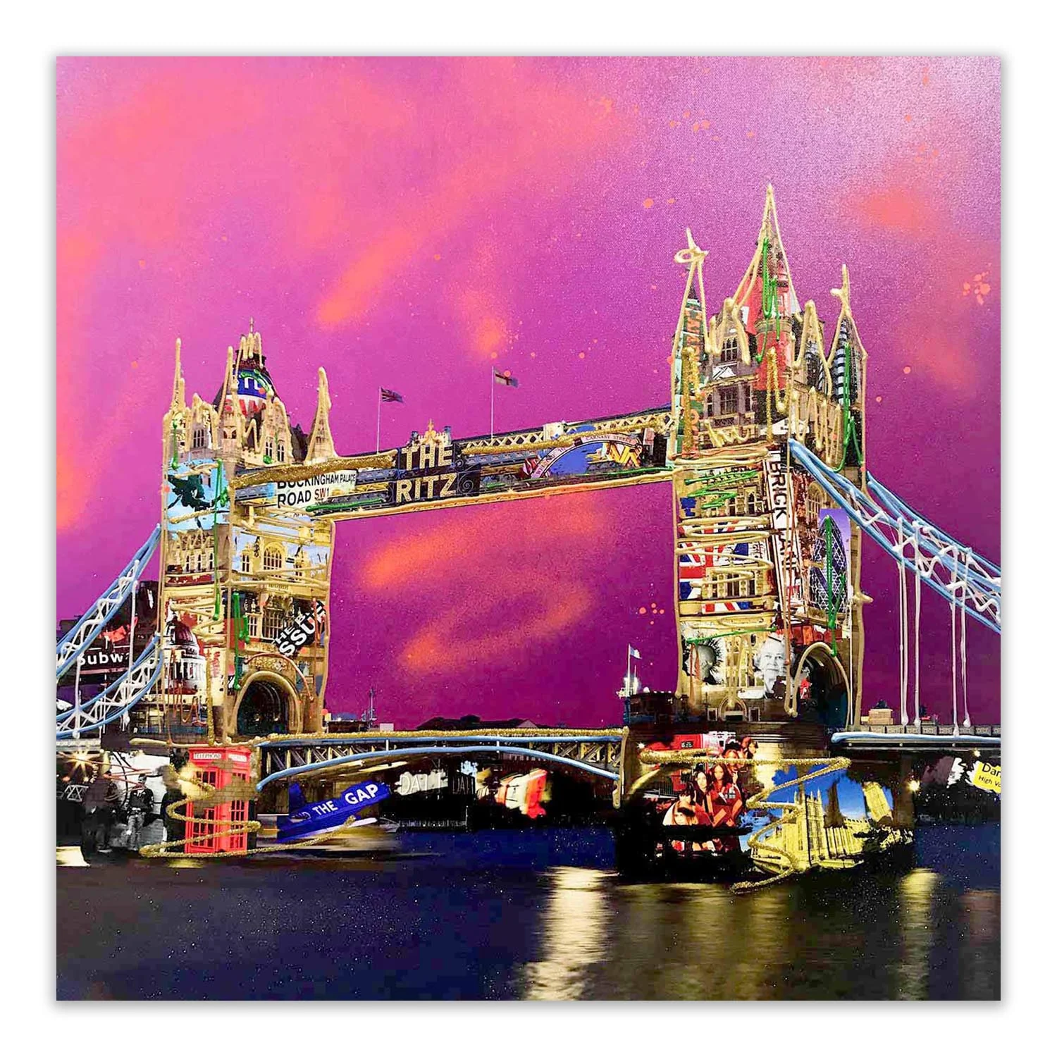 Tower Bridge Pink Skies