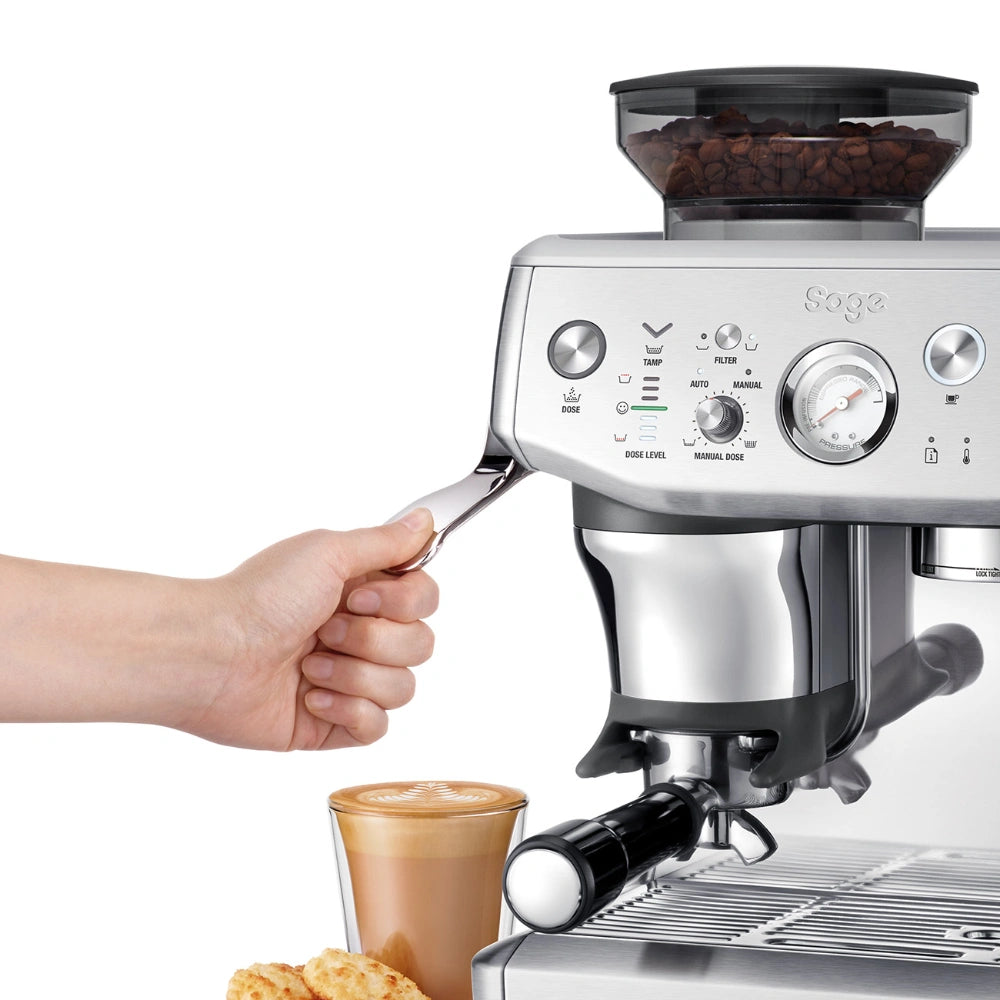 Sage The Barista Express Impress Coffee Machine - Sea Salt White | SES876SST4GUK1