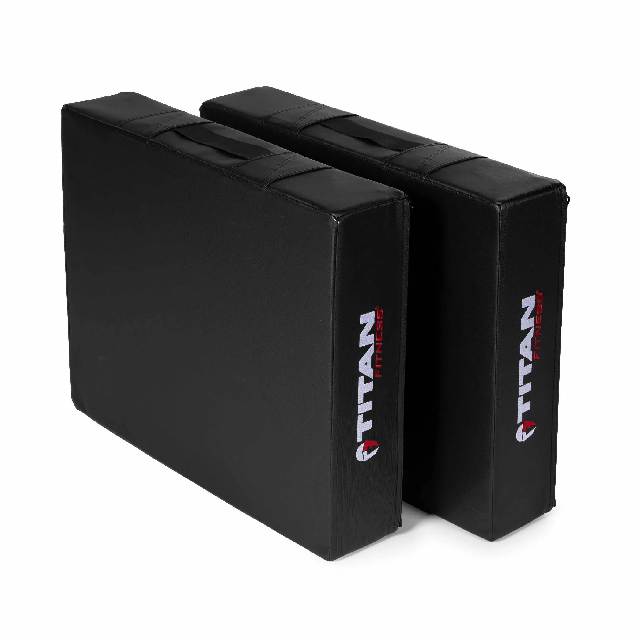 Titan Fitness Black Silencer Drop Pad Set, Weightlifting Drop Pads, 6