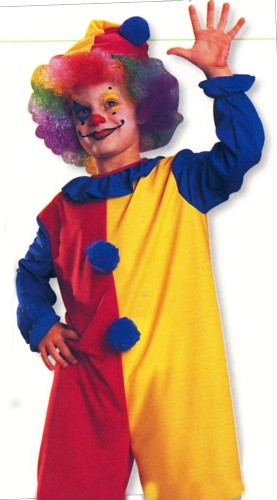 Kids Clown Costume Kit with Free Clown Nose 4632