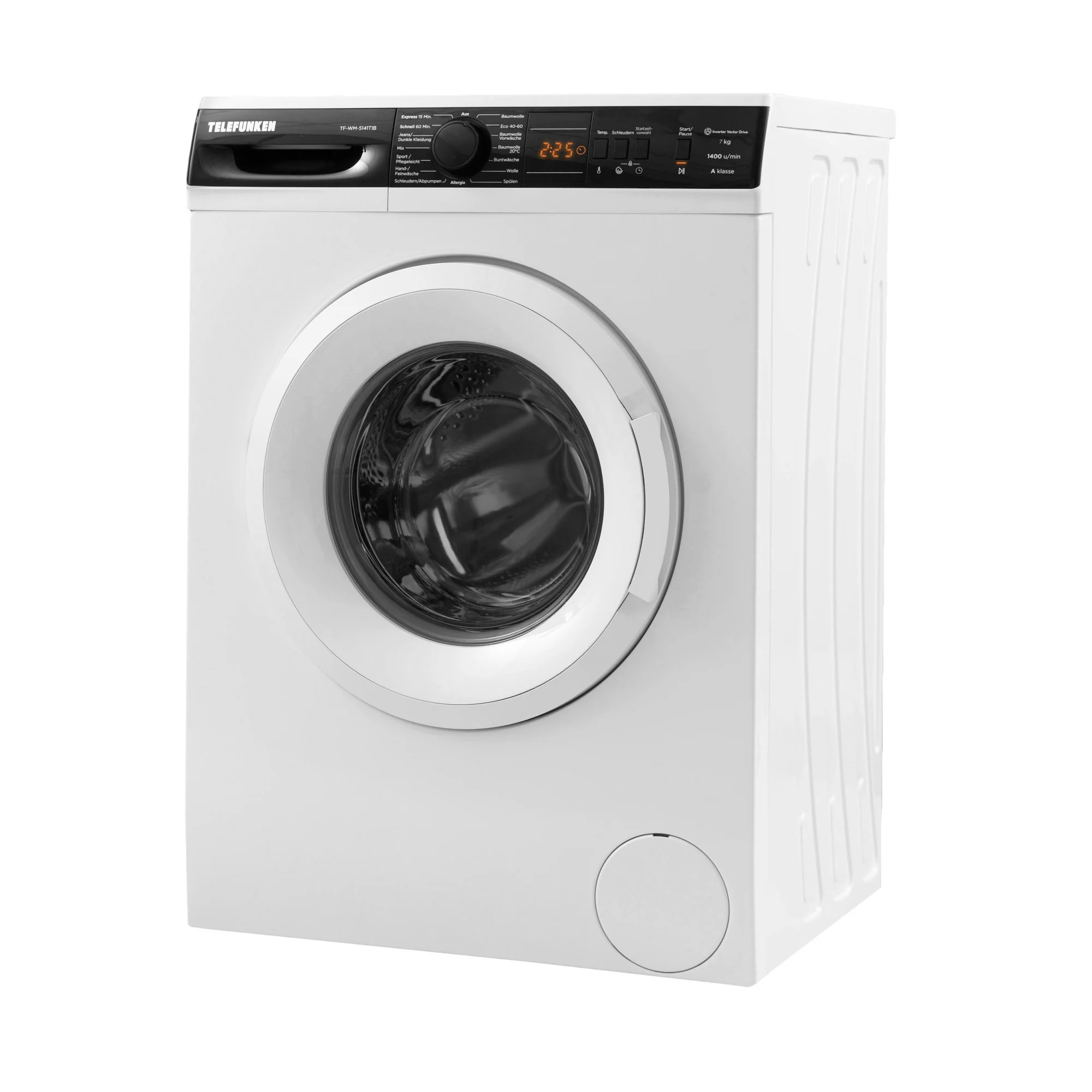 Telefunken Waschmaschine 7kg, TF-WM-5441T1B, A-Klasse