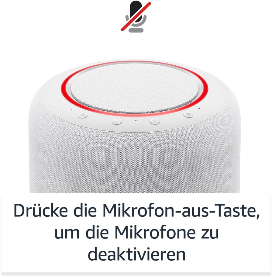 Echo Studio (Neueste Generation) | Der beste Klang, den unsere smarten WLAN- und Bluetooth-Lautsprecher je geboten haben – mit Dolby Atmos, 3D-Audio, Smart-Home-Hub und Alexa | Weiß