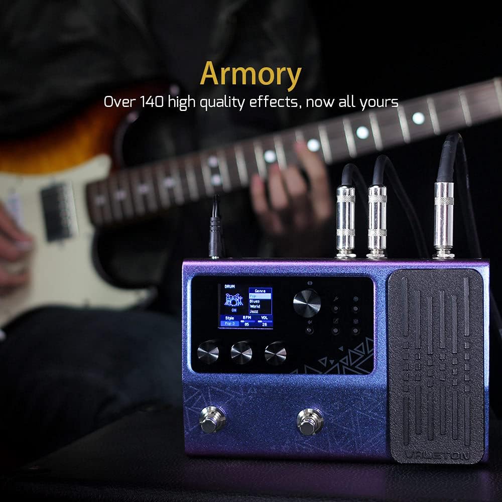 Valeton GP-200 Multi-Effects Guitar/Bass Pedal with Amp Modeling, IR Cab Simulation, MIDI, USB Interface