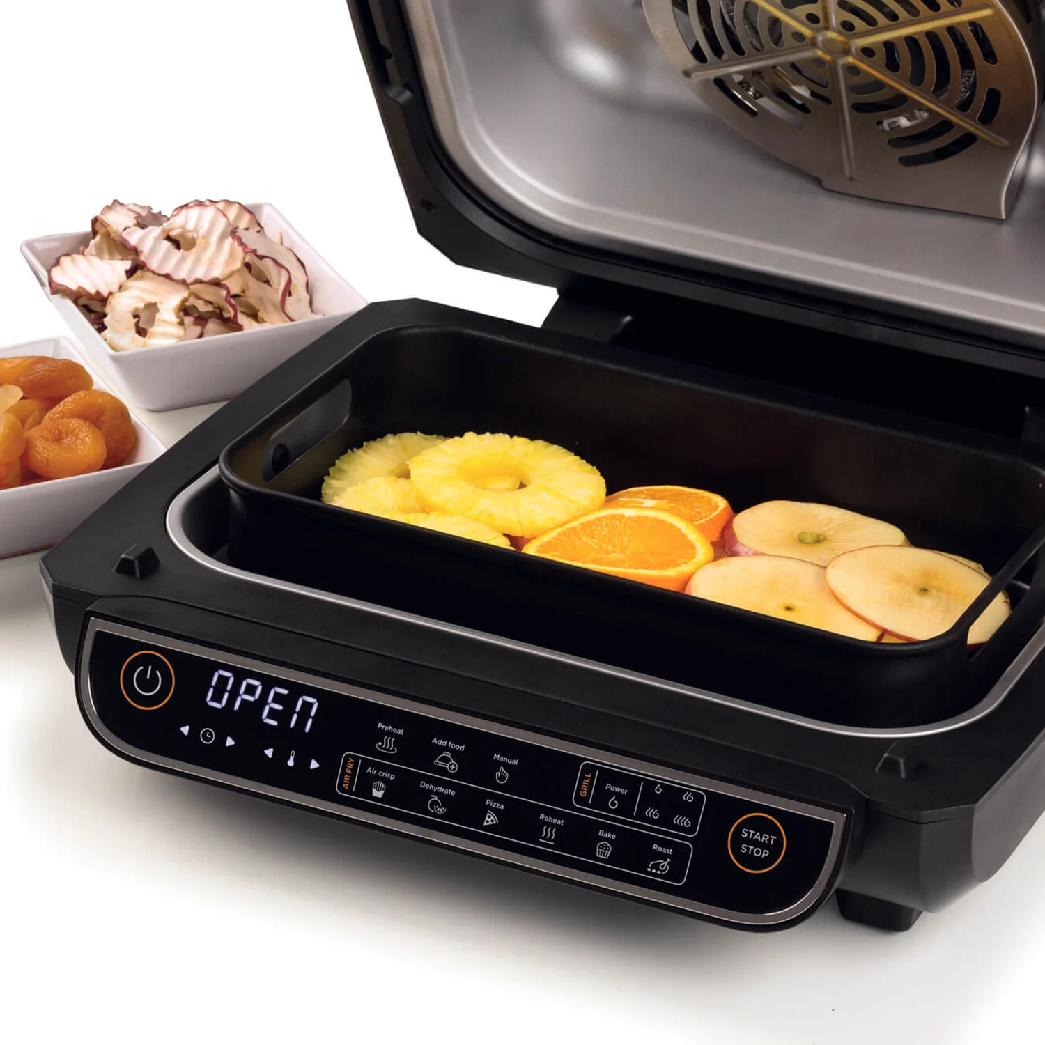 ARIETE - Friggitrice ad Aria Multifunzione Air Fryer Grill 8 litri 1700 Watt