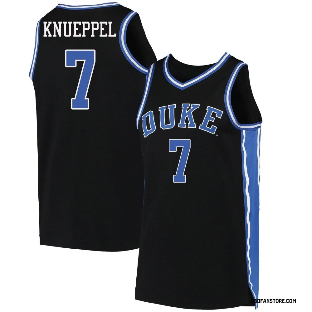 Men's #7 Kon Knueppel Duke Blue Devils College Basketball Jersey