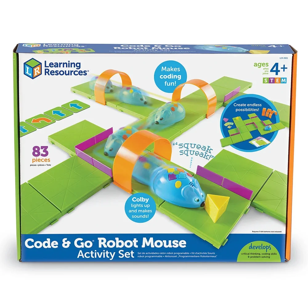 Learning Resources Robot Mouse STEM Activity Set, Juguetes de Ingeniería, Edades 4+