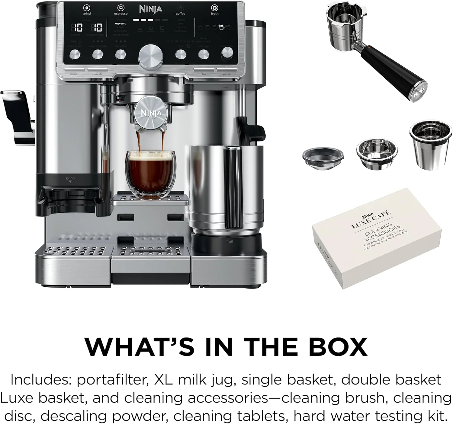 Ninja Luxe Café Pro Series, Espresso Machine, Drip Coffee, Cold Brew