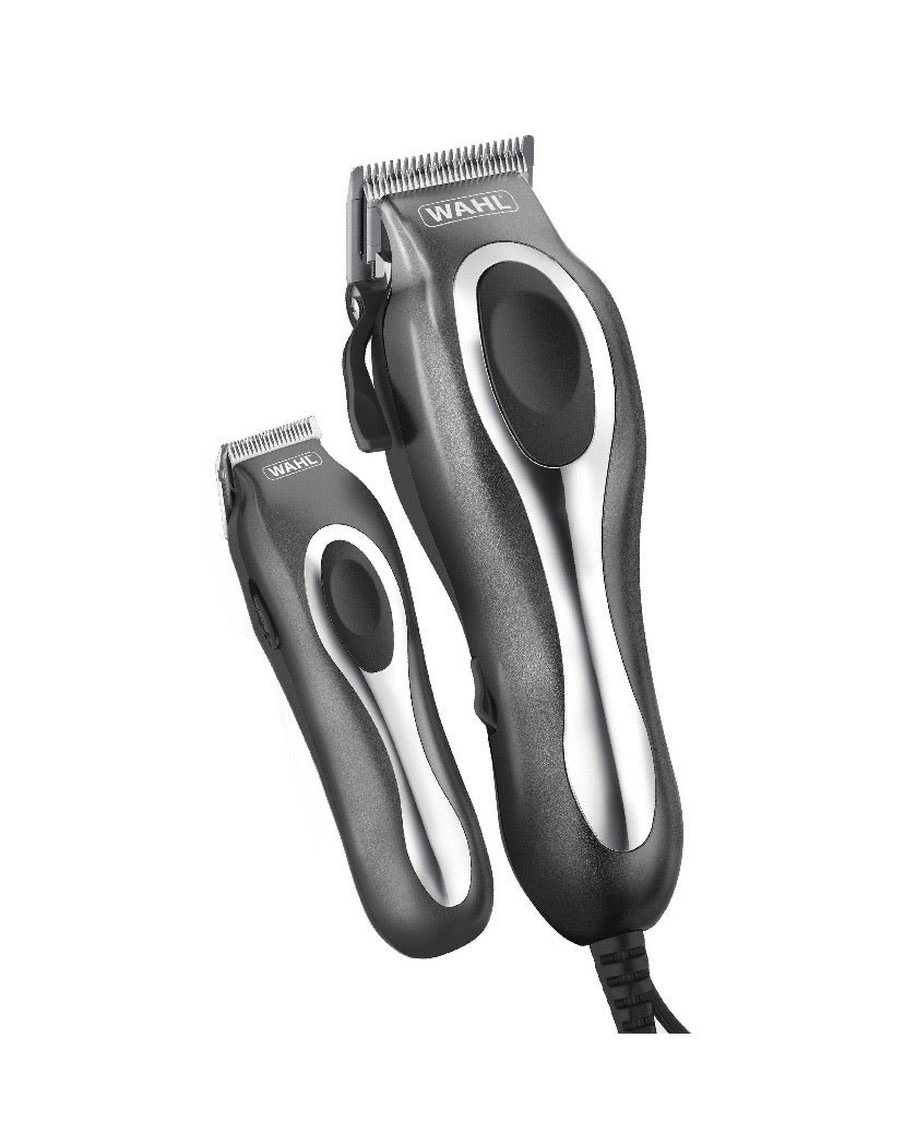 Wahl Deluxe Chrome Pro Hair Clipper & Trimmer Kit, 25-Piece Set – Model 79650-1301