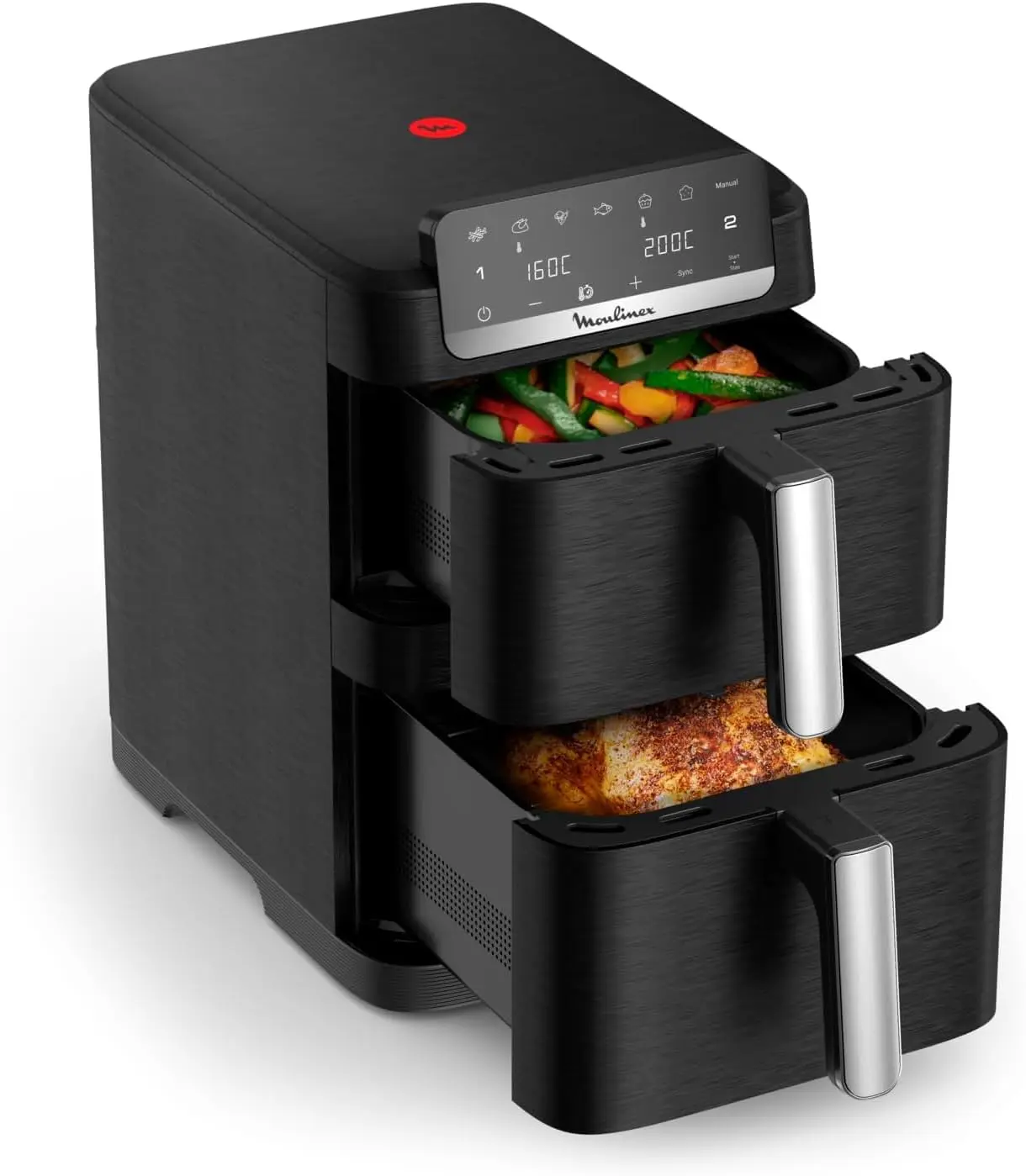 Moulinex Easy Fry Crispy Stack Dual, Freidora de Aire 10L con doble cesta 2026