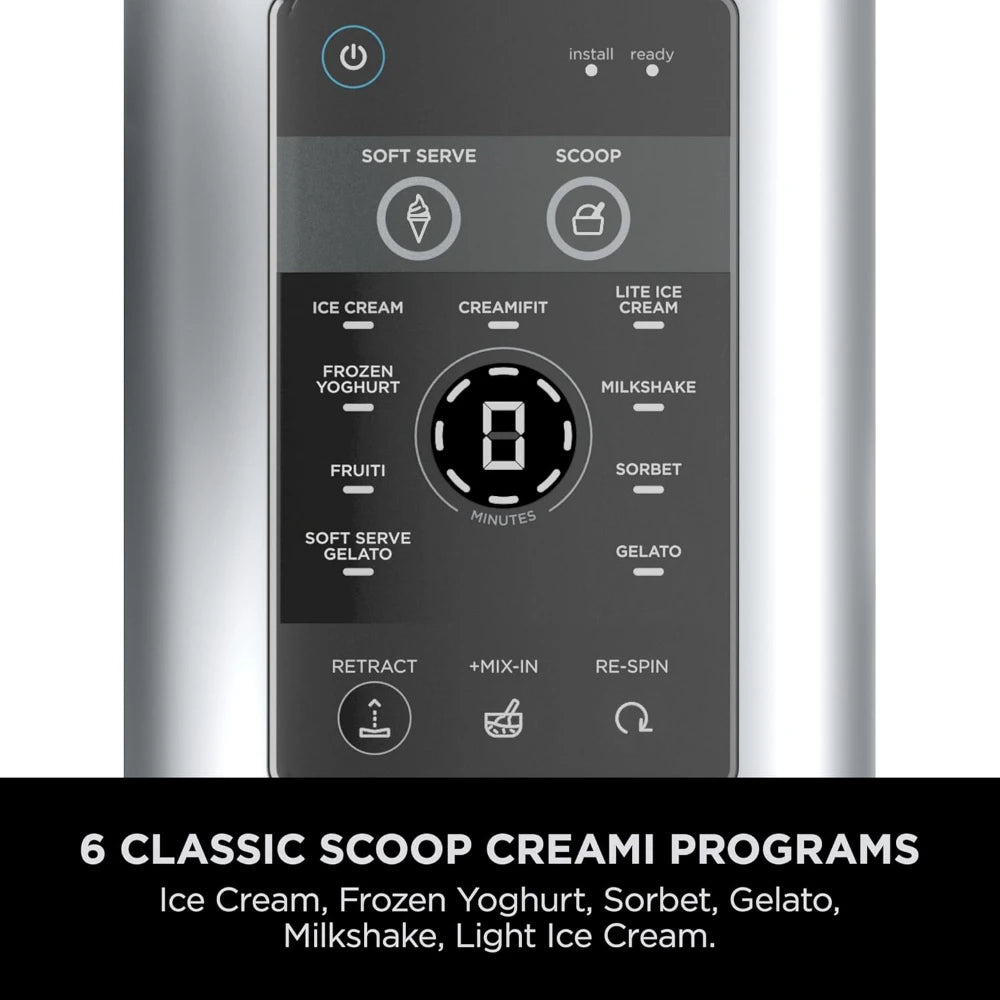 Ninja Swirl by CREAMi 13 in 1 Soft Serve and Ice Cream Maker - Platinum Silver | NC701UK