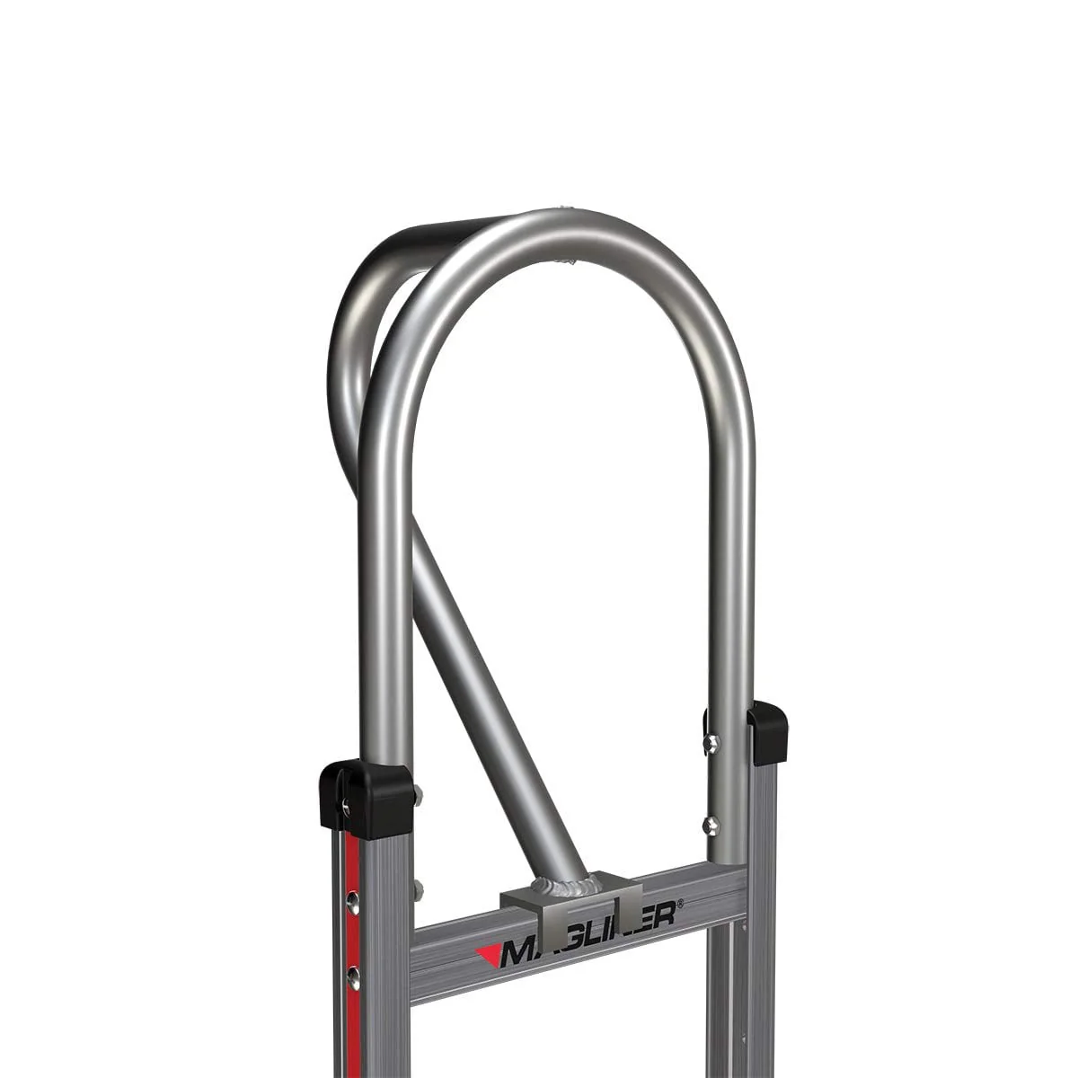 Magline HMK15AUA4 Carretilla de Mano de Aluminio, Asa Vertical en Bucle, Ruedas Neumáticas, Capacidad de 500 lbs