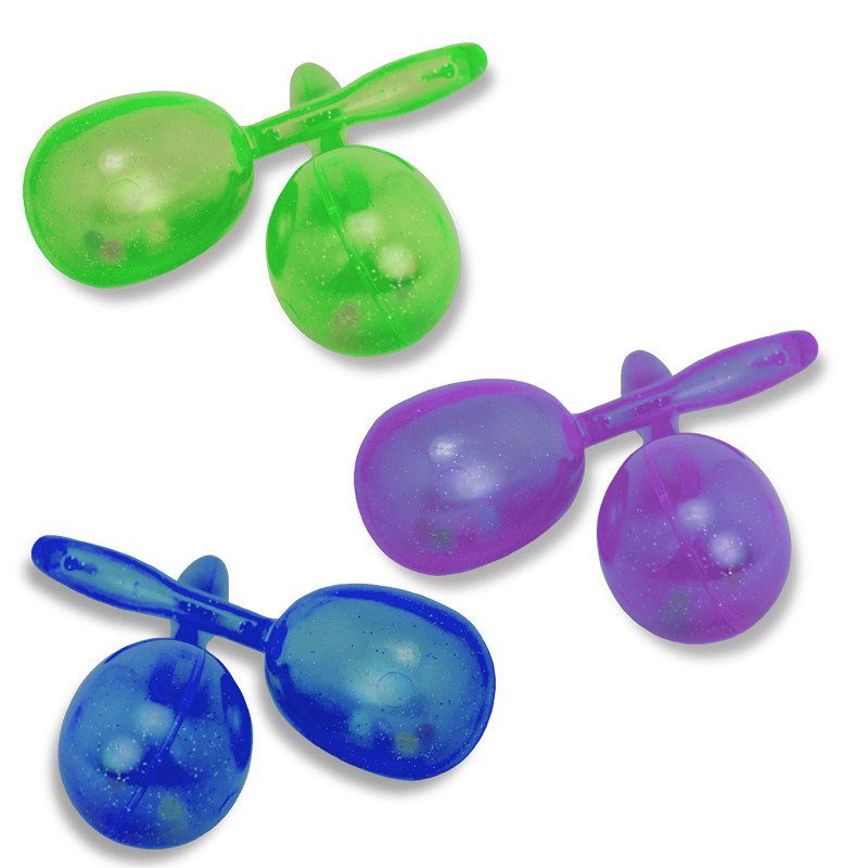 Glitter Plastic Maracas Mix Colors 1888 5