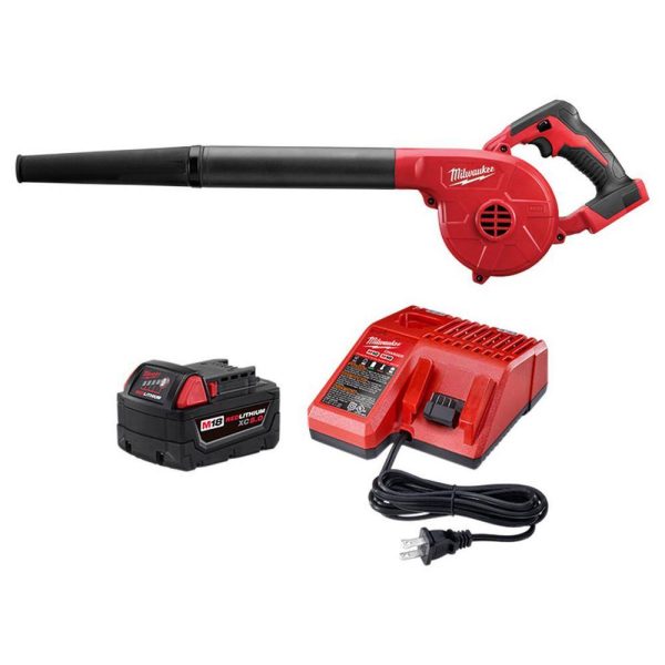 0884-20-48-59-1850 M18 18V Lithium-Ion Cordless Compact Blower with (1) 5.0Ah Battery and Charger