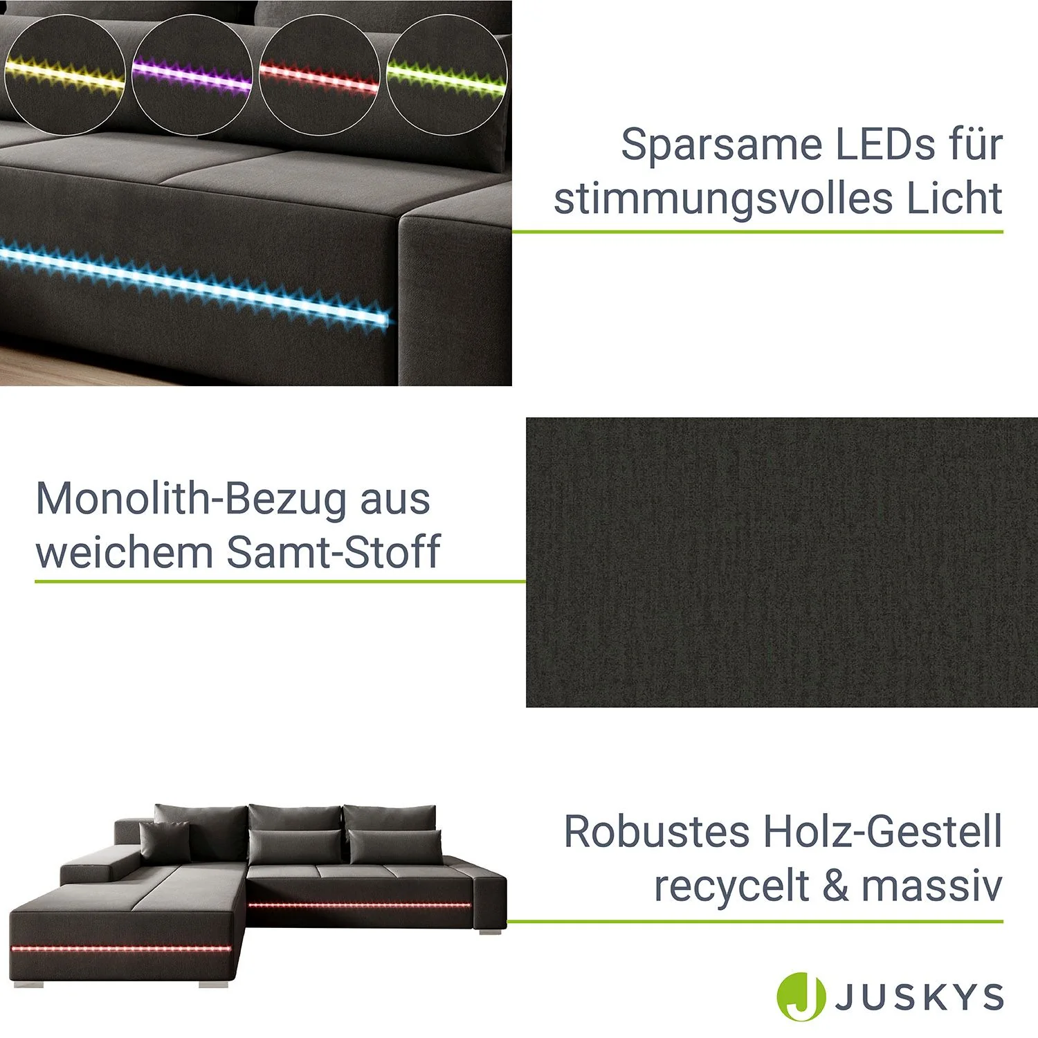 2025 Sofá Davos con LED