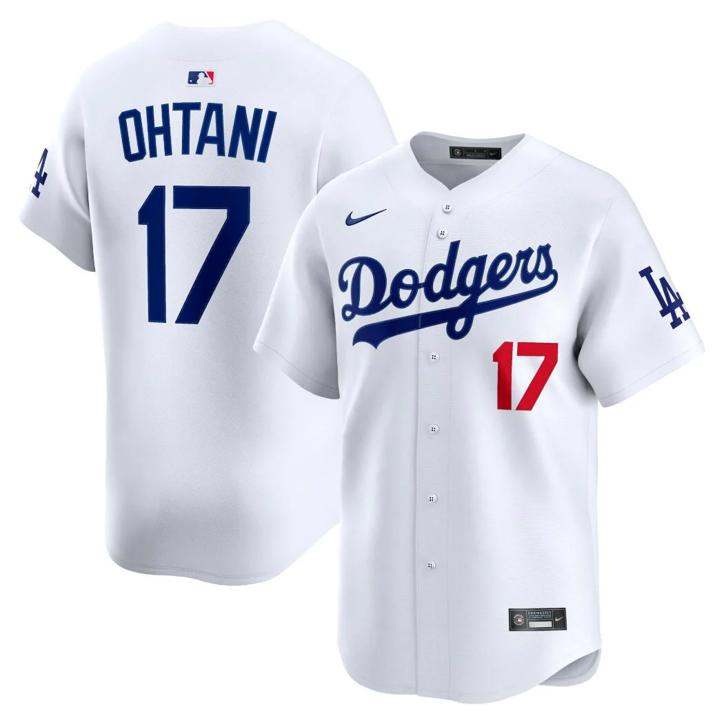Men's #17 Shohei Ohtani Los Angeles Dodgers Baseball Jersey