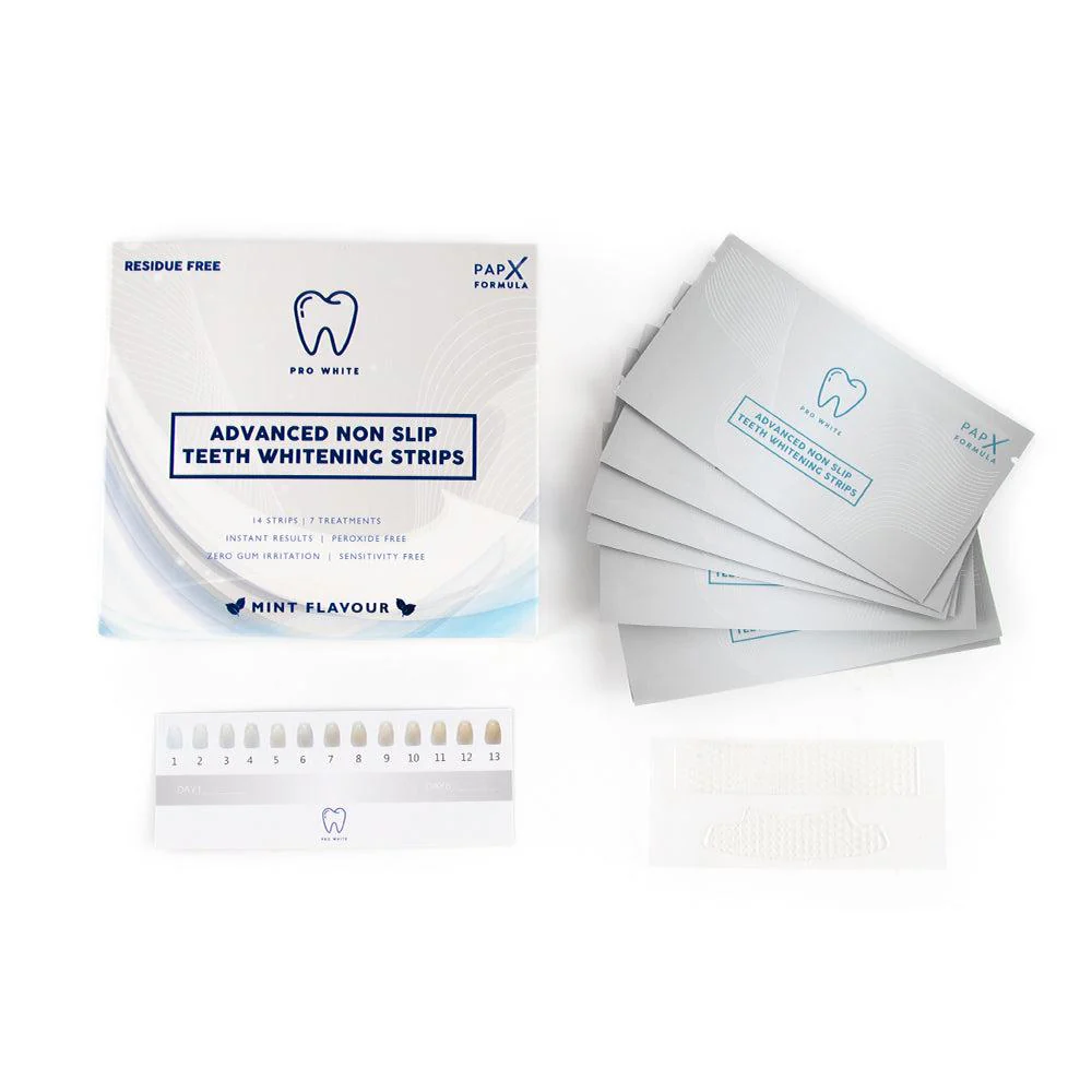 PAP-X? Advanced Non-Slip Teeth Whitening Strips