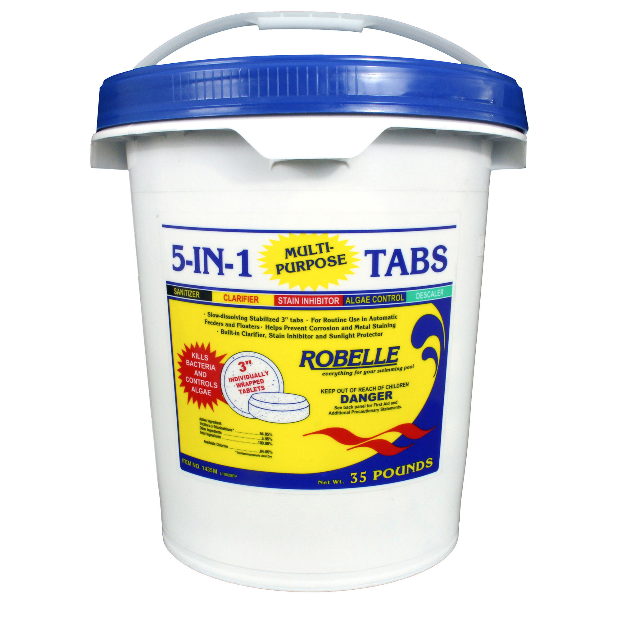 2026 Nuevo Robelle tabletas de cloro 5 en 1 para piscina 35 lb