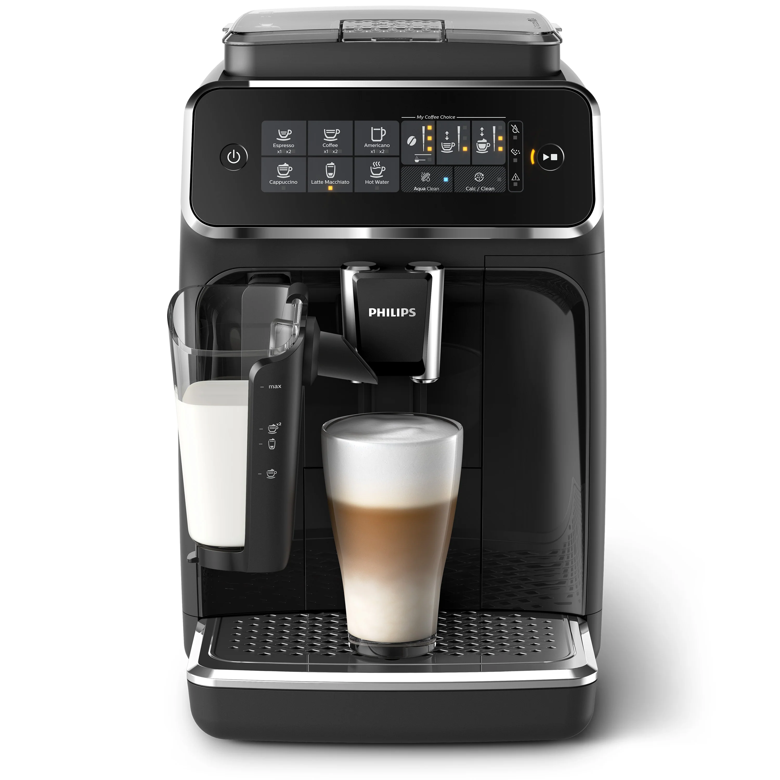 Philips 3200 Series Fully Automatic Espresso Machine - LatteGo with Americano, Black